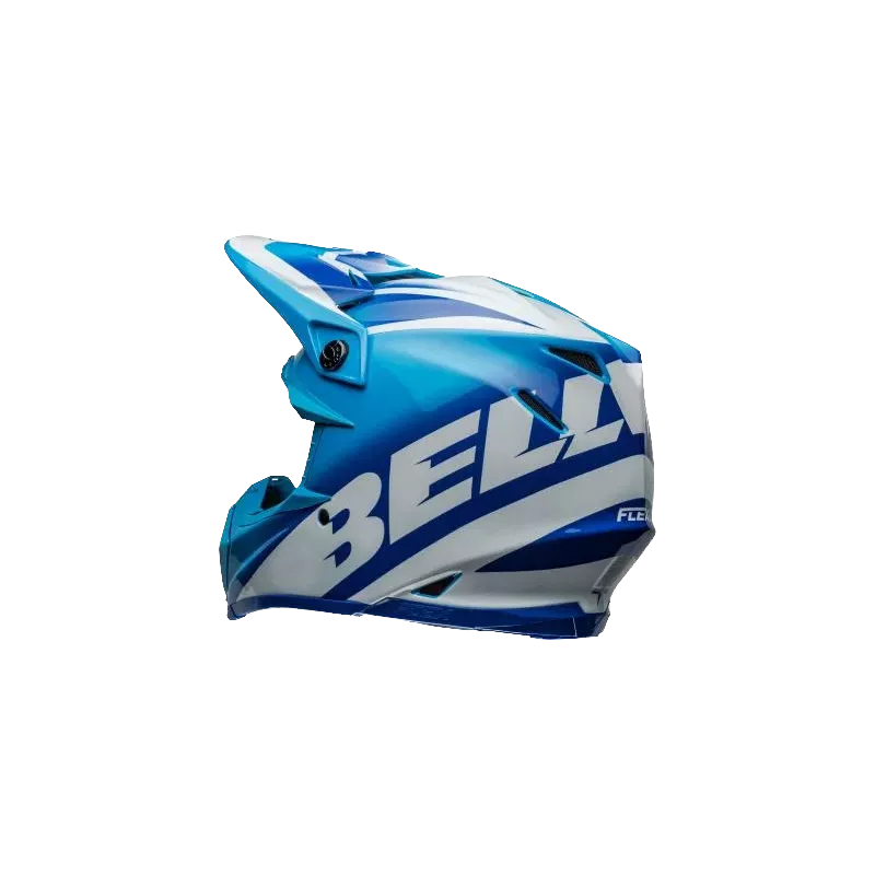 Casque BELL Moto 9S Flex Rail Gloss Bleu Blanc Casque BELL Moto 9S Flex Rail Gloss Bleu Blanc
