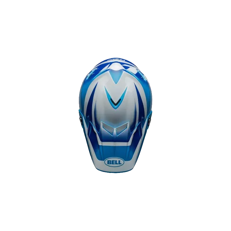 Casque BELL Moto 9S Flex Rail Gloss Bleu Blanc Casque BELL Moto 9S Flex Rail Gloss Bleu Blanc