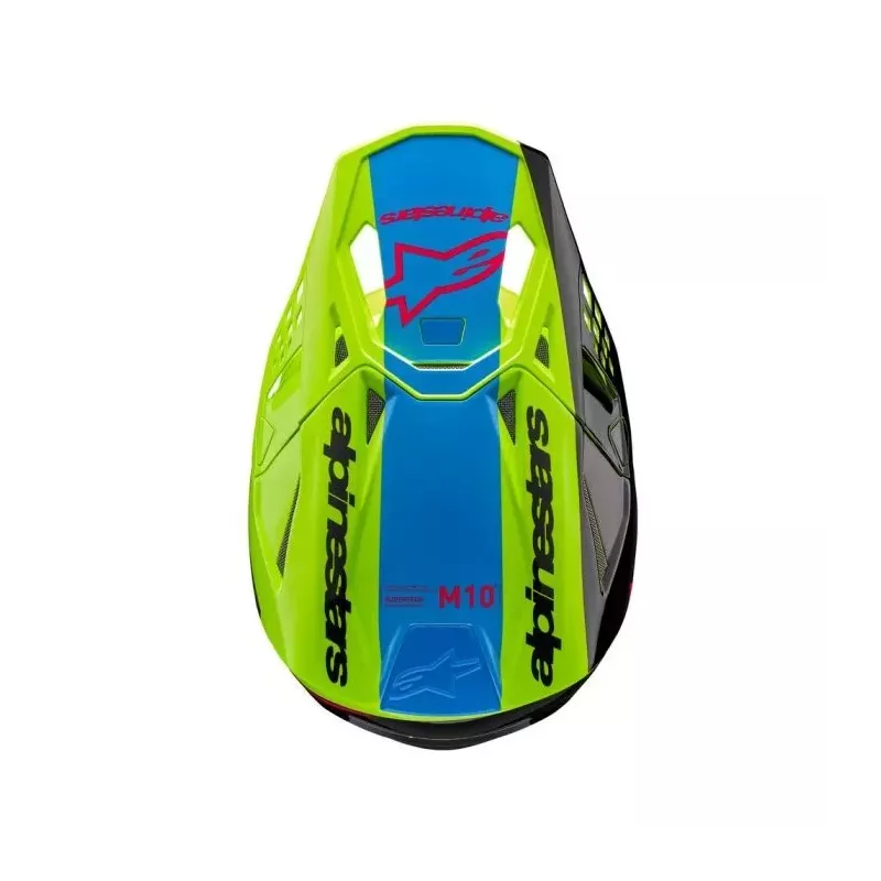 Casque Alpinestars S-M10 Unite Jaune Fluo Noir Diva Rose Brillant Casque Alpinestars S-M10 Unite Jaune Fluo Noir Diva Rose Brillant