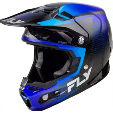 Casque FLY RACING Formula S Carbon Protocol - noir carbone bleu