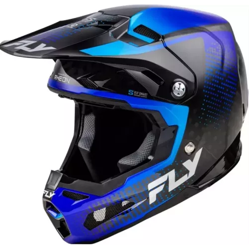 Casque FLY RACING Formula S Carbon Protocol - noir carbone bleu