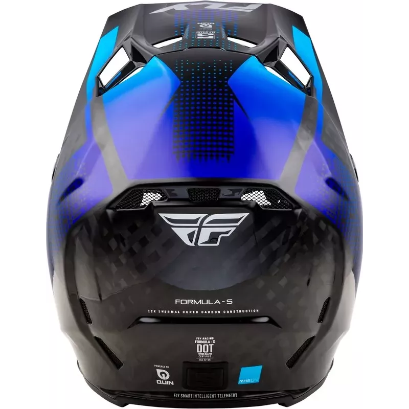 Casque FLY RACING Formula S Carbon Protocol - noir carbone bleu