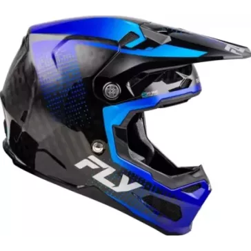Casque FLY RACING Formula S Carbon Protocol - noir carbone bleu