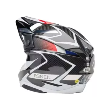 Casque BELL Moto 10 Spherical Mips Renen Raycon Matte Gloss Black/White