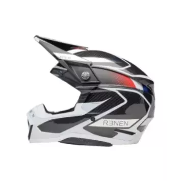 Casque BELL Moto 10 Spherical Mips Renen Raycon Matte Gloss Black/White
