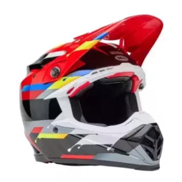 Casque BELL Moto-9S Flex - Renen Nova Gloss Black/Red