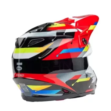 Casque BELL Moto-9S Flex - Renen Nova Gloss Black/Red