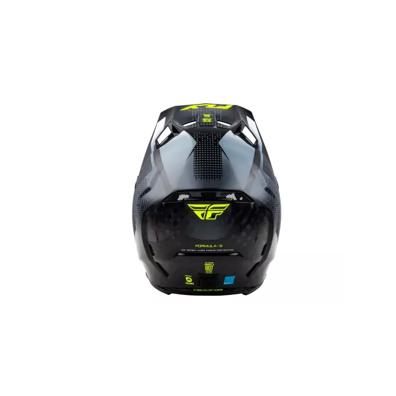 Casque FLY RACING Formula S Carbon Protocol - noir carbone/gris/jaune