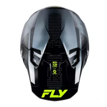 Casque FLY RACING Formula S Carbon Protocol - noir carbone/gris/jaune