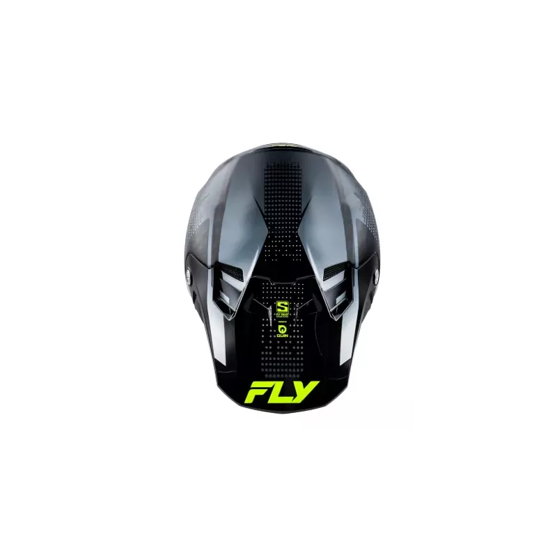 Casque FLY RACING Formula S Carbon Protocol - noir carbone/gris/jaune