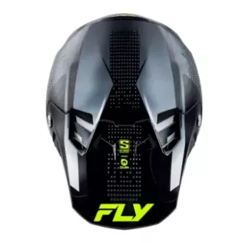 Casque FLY RACING Formula S Carbon Protocol - noir carbone/gris/jaune