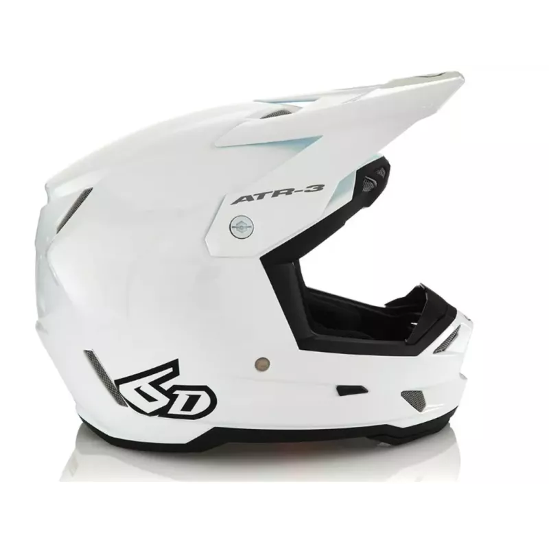 Casque 6D ATR-3 Solid Blanc Brillant