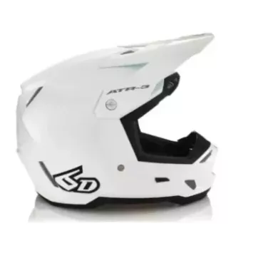 Casque 6D ATR-3 Solid Blanc Brillant