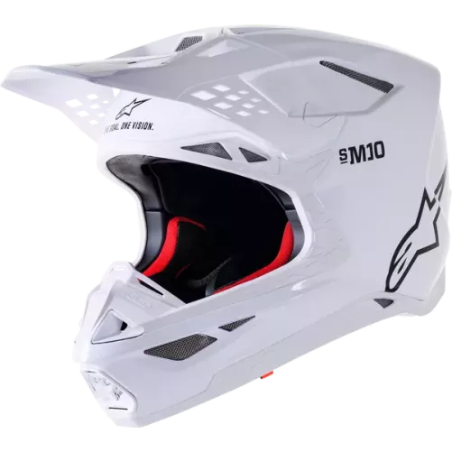 Casque ALPINESTARS S-M10 Solid blanc / Noir