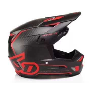 Casque 6D ATR-3 Nova Rouge Matt Carbone
