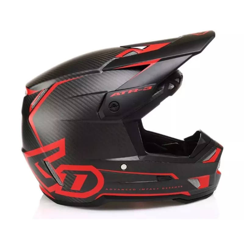 Casque 6D ATR-3 Nova Rouge Matt Carbone