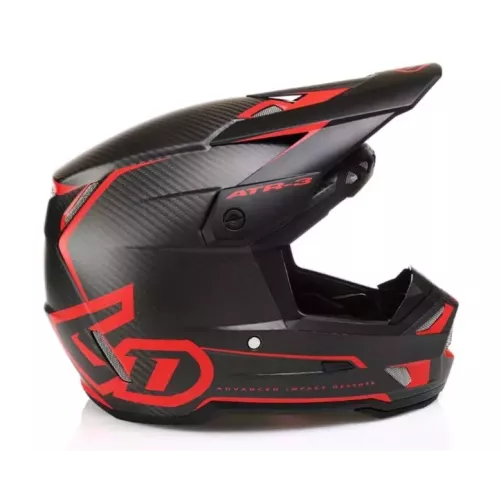 Casque 6D ATR-3 Nova Rouge Matt Carbone