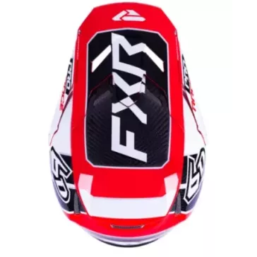 CASQUE FXR X 6D ATR-3 CARBONE Rouge Blanc Cayenne