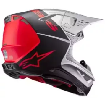 Casque Alpinestars S-M10 Flood Noir Gris Foncé Matt & Brillant