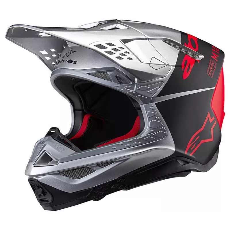 Casque Alpinestars S-M10 Flood Noir Gris Foncé Matt & Brillant Casque Alpinestars S-M10 Flood Noir Gris Foncé Matt & Brillant