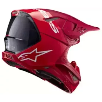 Casque Alpinestars S-M10 Flood Noir Gris Foncé Matt & Brillant