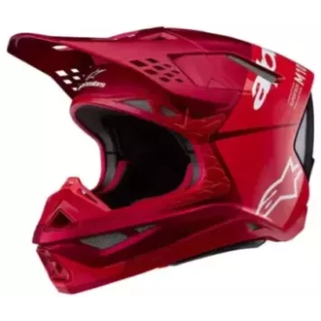 Casque Alpinestars S-M10 Flood Noir Gris Foncé Matt & Brillant