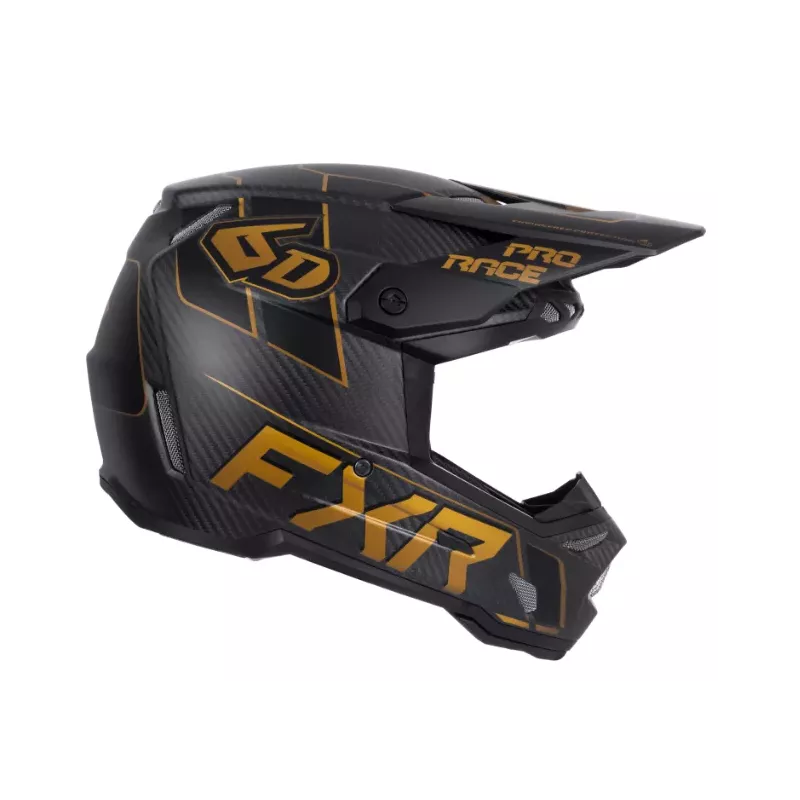 CASQUE FXR X 6D ATR-3 NOIR TEXAS TEA CARBONE