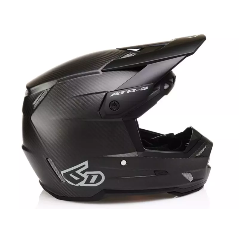 Casque 6D ATR-3 Solid Noir Matt Carbone
