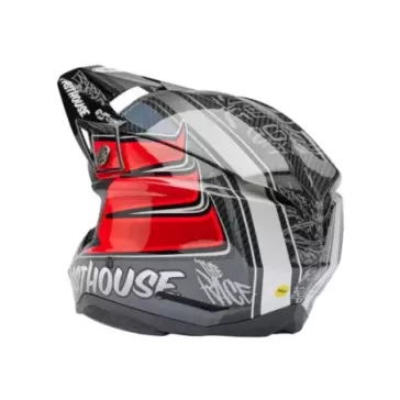 Casque BELL Moto 10 Spherical Mips Spherical Mips - Fasthouse DITD 2025 Noir/rouge