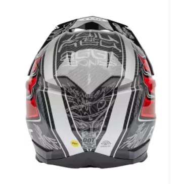 Casque BELL Moto 10 Spherical Mips Spherical Mips - Fasthouse DITD 2025 Noir/rouge