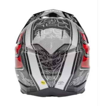 Casque BELL Moto 10 Spherical Mips Spherical Mips - Fasthouse DITD 2025 Noir/rouge