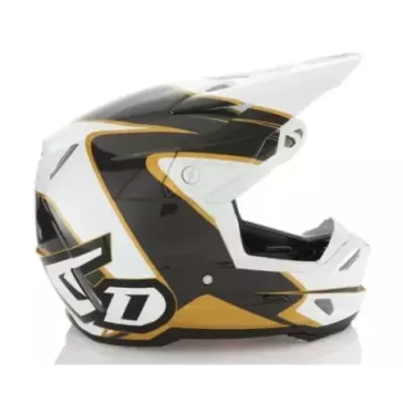 Casque 6D ATR-3 Wave Or Blanc Brillant