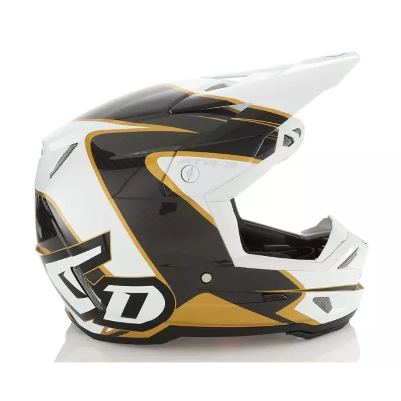 Casque 6D ATR-3 Wave Or Blanc Brillant