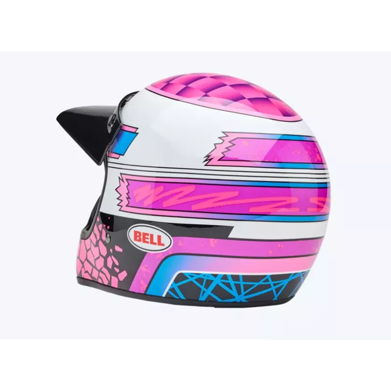 Casque BELL Moto-3 - Deathspray Gloss Pink Purple