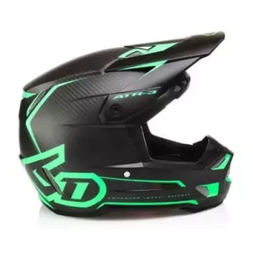 Casque 6D ATR-3 Nova Vert Matt Carbone