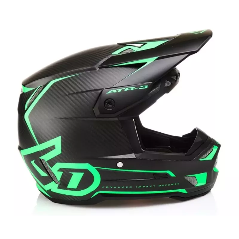Casque 6D ATR-3 Nova Vert Matt Carbone