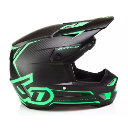 Casque 6D ATR-3 Nova Vert Matt Carbone