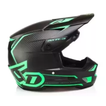 Casque 6D ATR-3 Nova Vert Matt Carbone