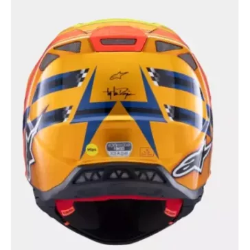 Casque ALPINESTARS S-M10 TLD Edition 25 Blue Orange Jaune Fluo Rouge