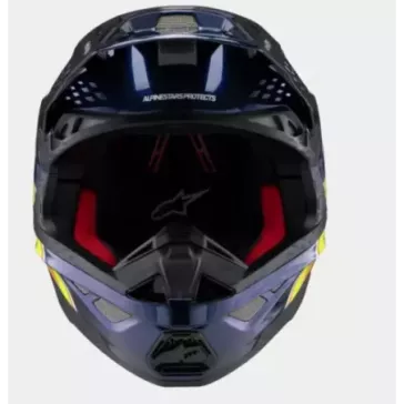 Casque ALPINESTARS S-M10 TLD Edition 25 Blue Orange Jaune Fluo Rouge