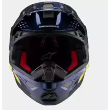 Casque ALPINESTARS S-M10 TLD Edition 25 Blue Orange Jaune Fluo Rouge