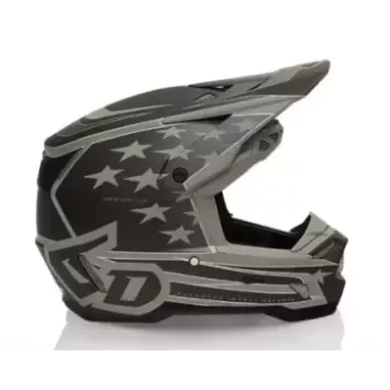 Casque 6D ATR-3 Patriot Noir Matt drapeau Américain