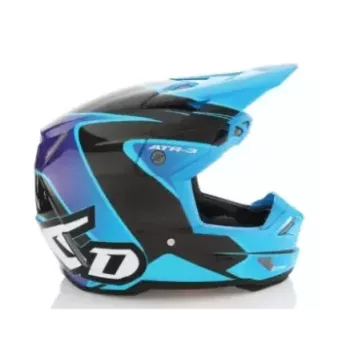 Casque 6D ATR-3 Wave Cyan Bleu Violet Brillant