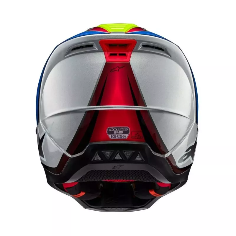 Casque Alpinestars S-M5 Sail Violet Noir Argent Brillant Casque Alpinestars S-M5 Sail Violet Noir Argent Brillant