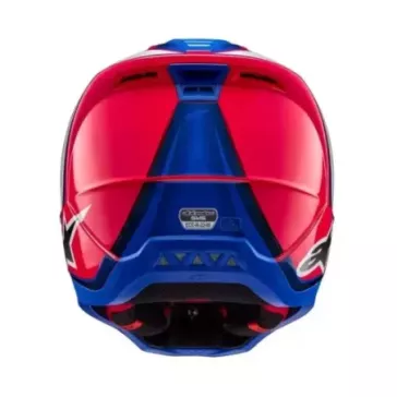 Casque Alpinestars S-M5 Sail Violet Noir Argent Brillant