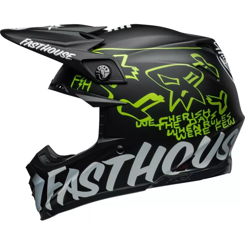 Casque BELL Moto 10 Spherical Mips Renen Raycon Matte Gloss Black/White