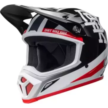 Casque BELL MX9 Mips Twitch DBK 24 Gloss blanc et noir