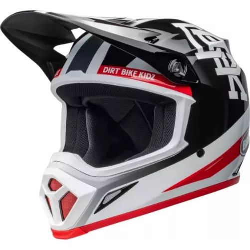 Casque BELL MX9 Mips Twitch DBK 24 Gloss blanc et noir