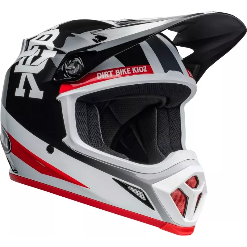 Casque BELL MX9 Mips Twitch DBK 24 Gloss blanc et noir Casque BELL MX9 Mips Twitch DBK 24 Gloss blanc et noir