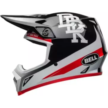 Casque BELL MX9 Mips Twitch DBK 24 Gloss blanc et noir